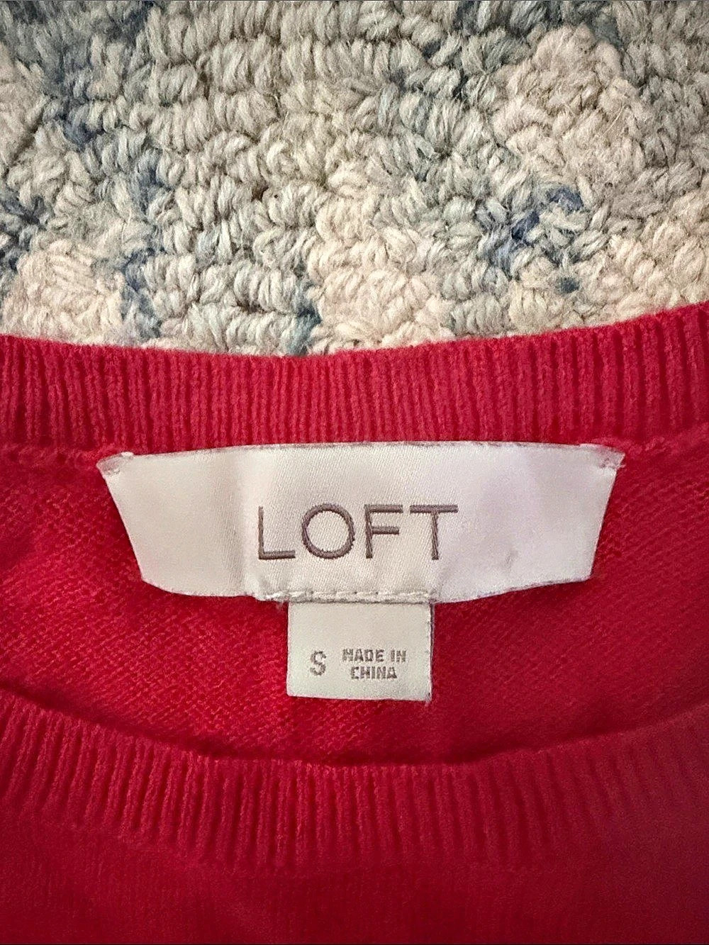 LOFT Red Button-Detail Sweater - Picture 2 of 4